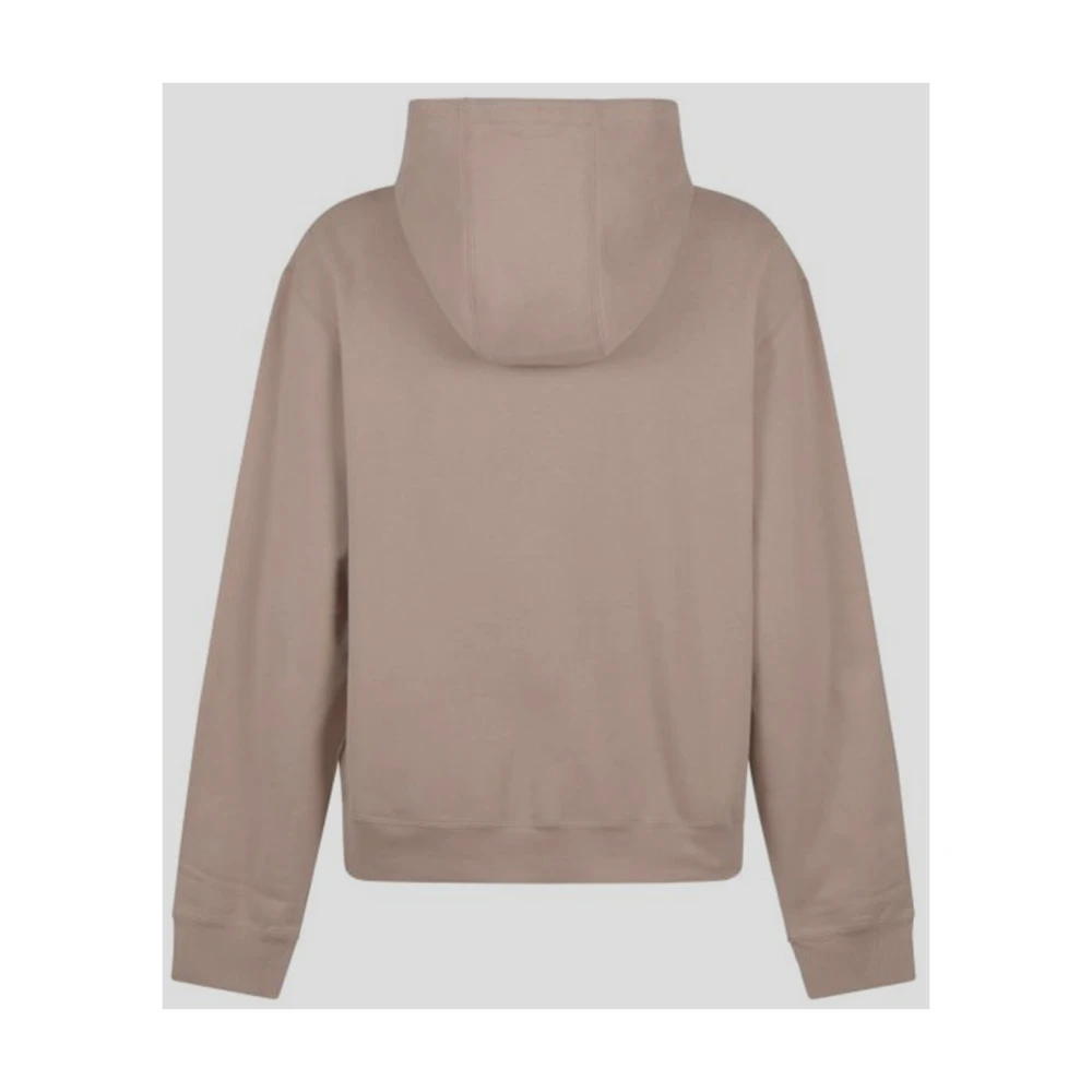 Saint Laurent Cotton Logo Hoodie Pink Heren