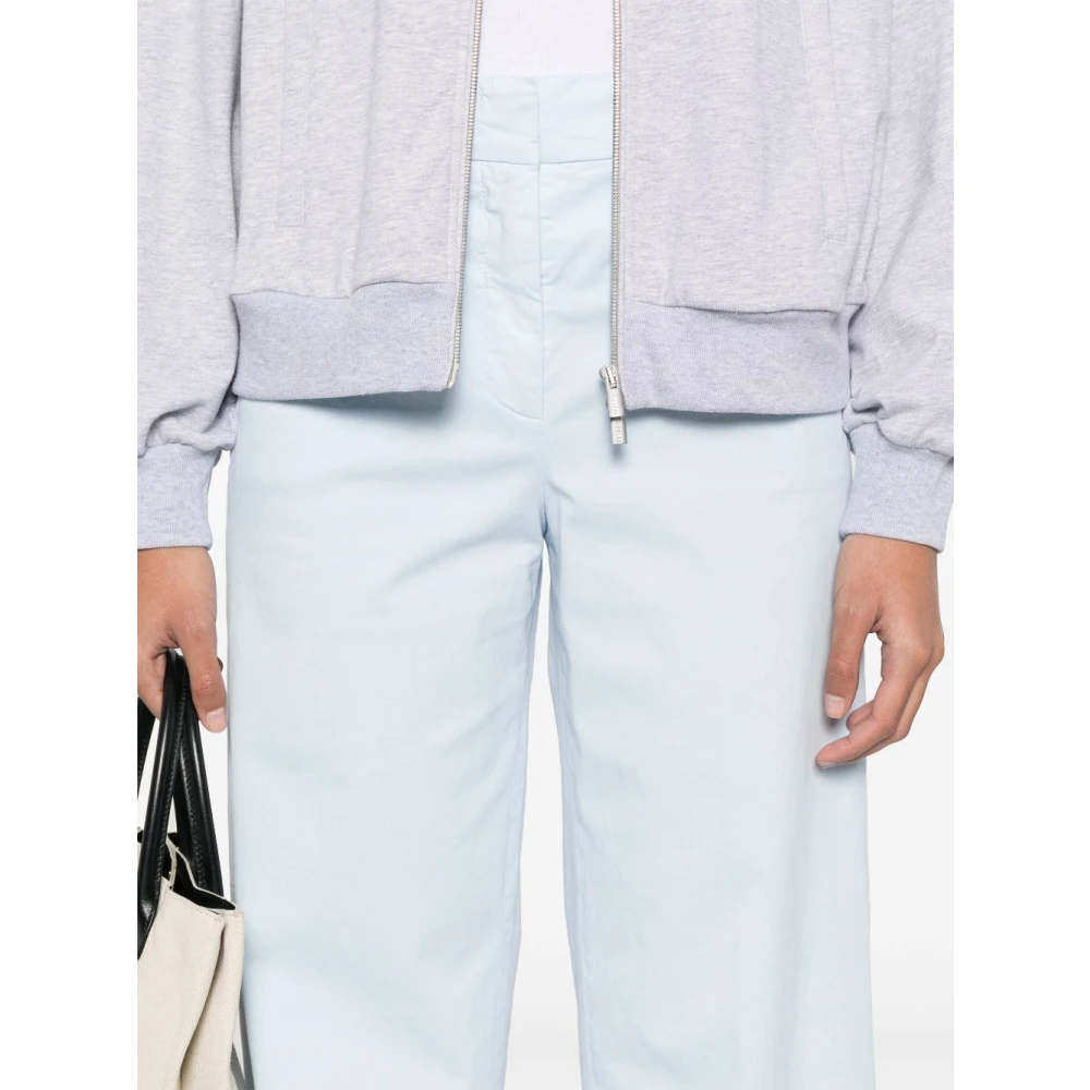 PESERICO Lichtblauwe Broek met Zakken Blue Dames