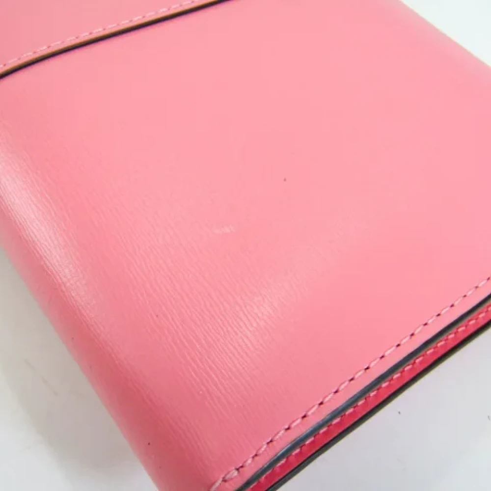 Delvaux Pre-owned Leather wallets Pink Dames
