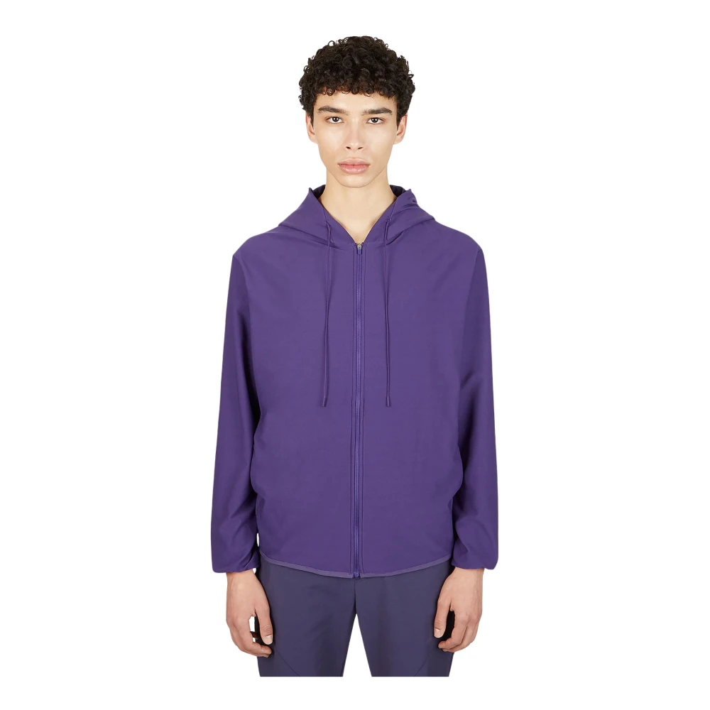 Post Archive Faction Men's Purple Zip-Throughs, L, 5.0 Center Hooded Sweatshirt