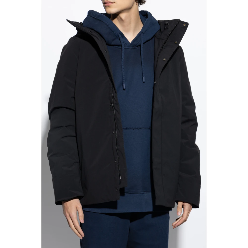 Samsøe Gevoerde jas Sajonh Black Heren