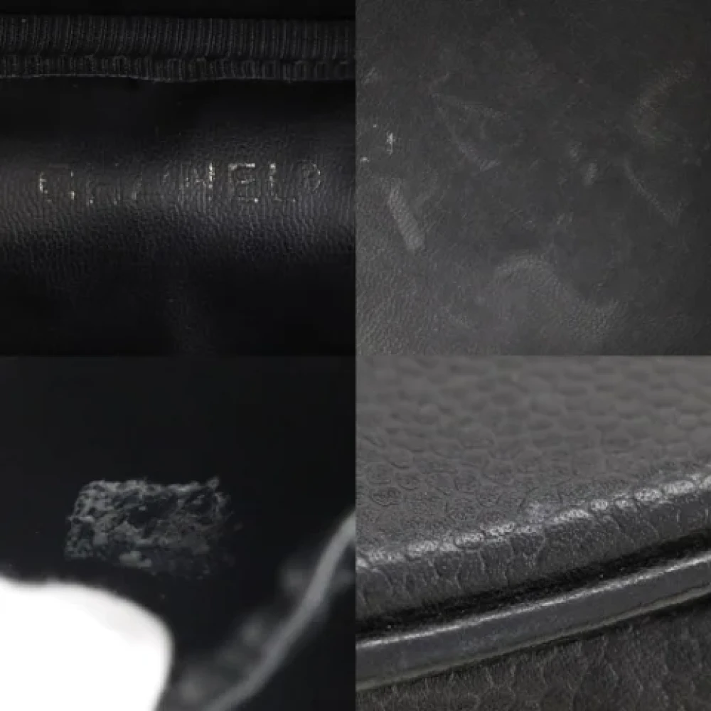 Chanel Vintage Pre-owned Leather handbags Black Dames