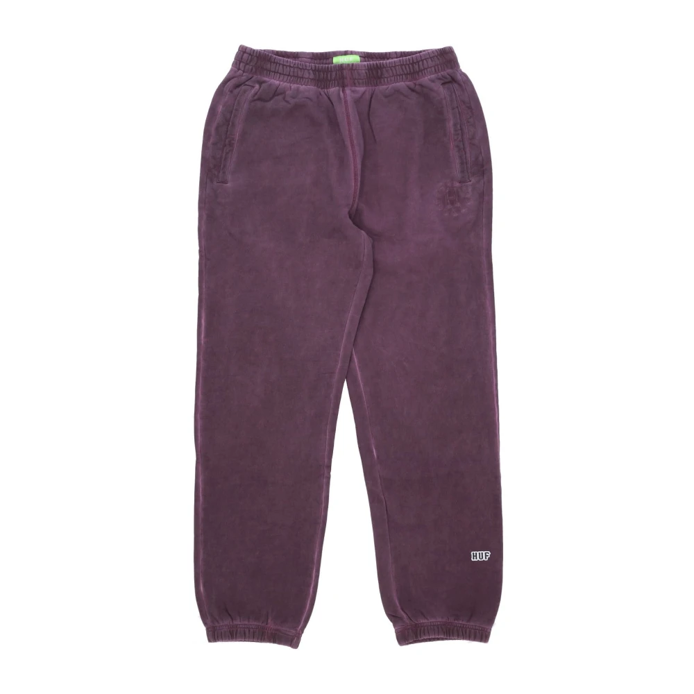HUF Fleece Trainingsbroek in Wijn Red Heren