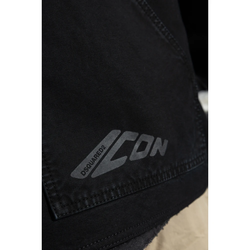 Dsquared2 Jas met logo Black Heren