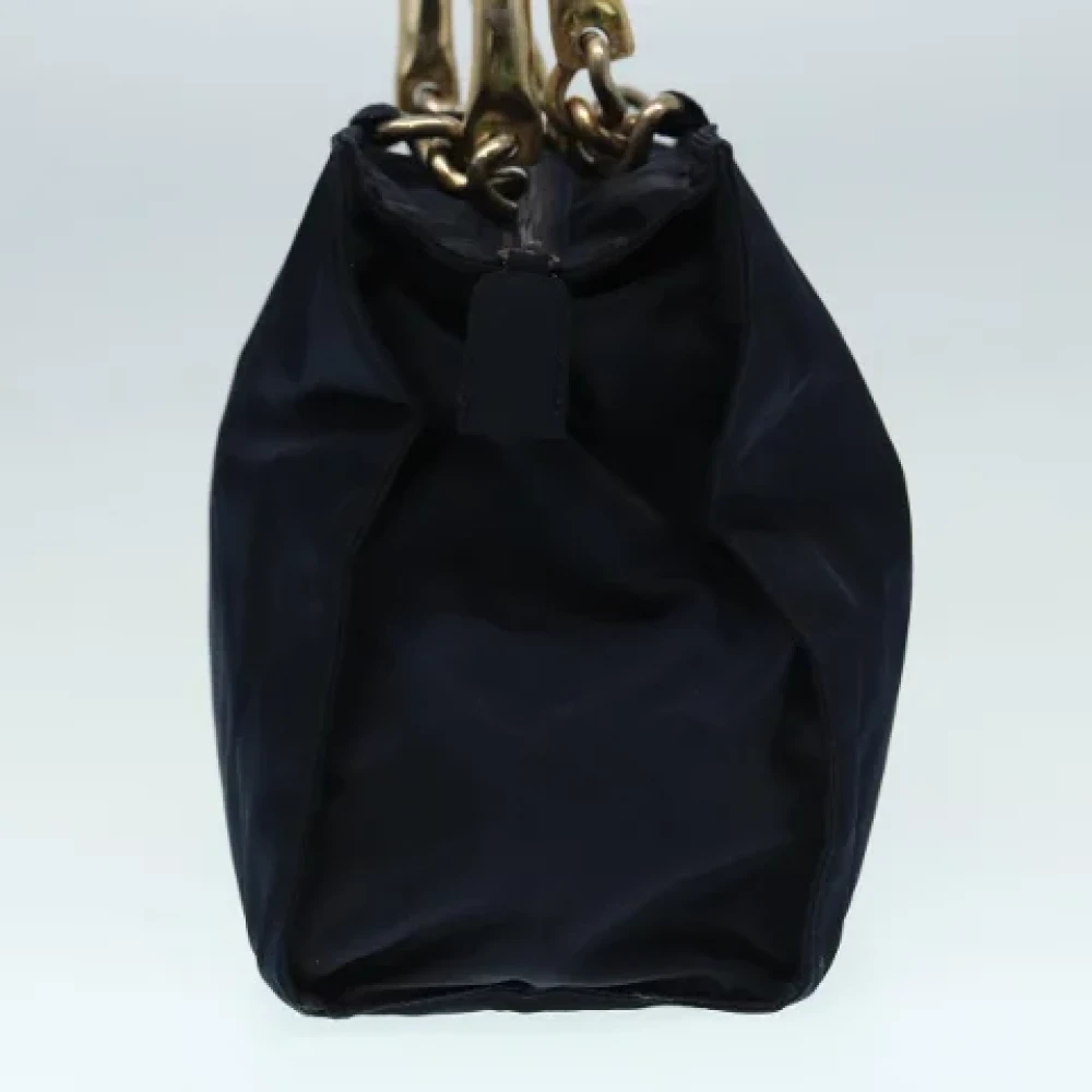 Prada Vintage Pre-owned Nylon handbags Blue Dames