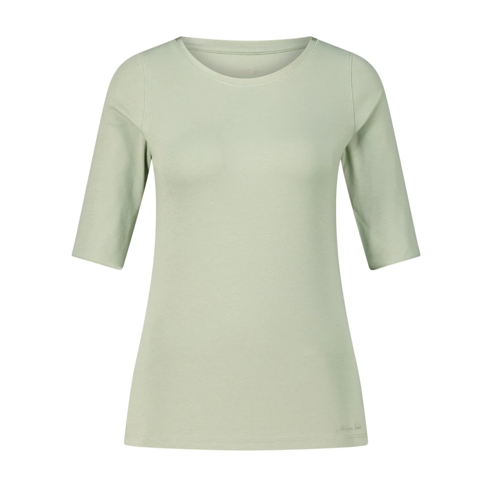 Marc Cain Zijde Inzet Shirt Green Dames