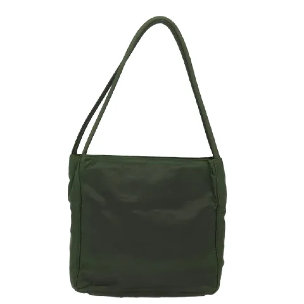 Prada Vintage Pre-owned Nylon totes Green Dames