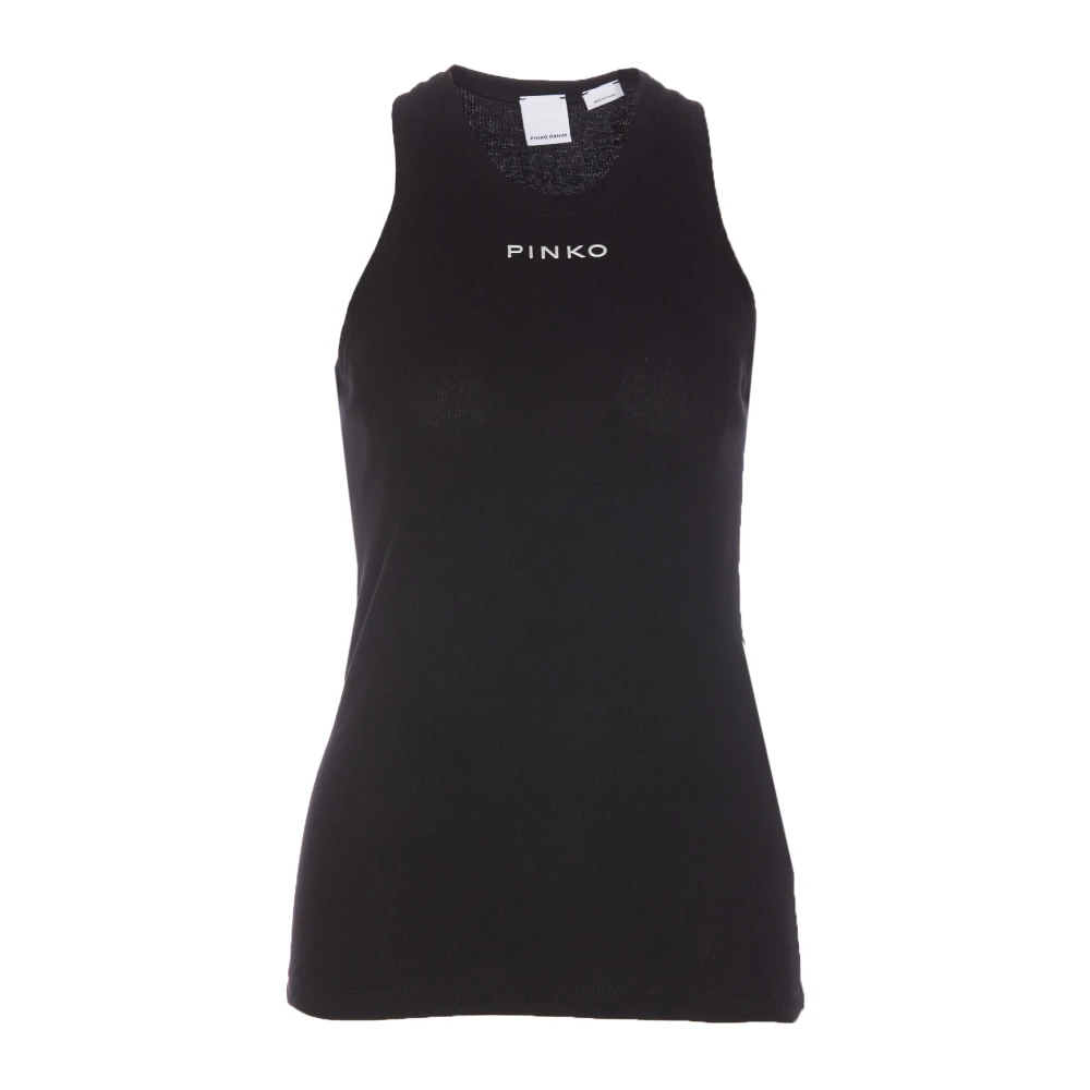 Pinko Women's Black Sleeveless Tops, M, Top For