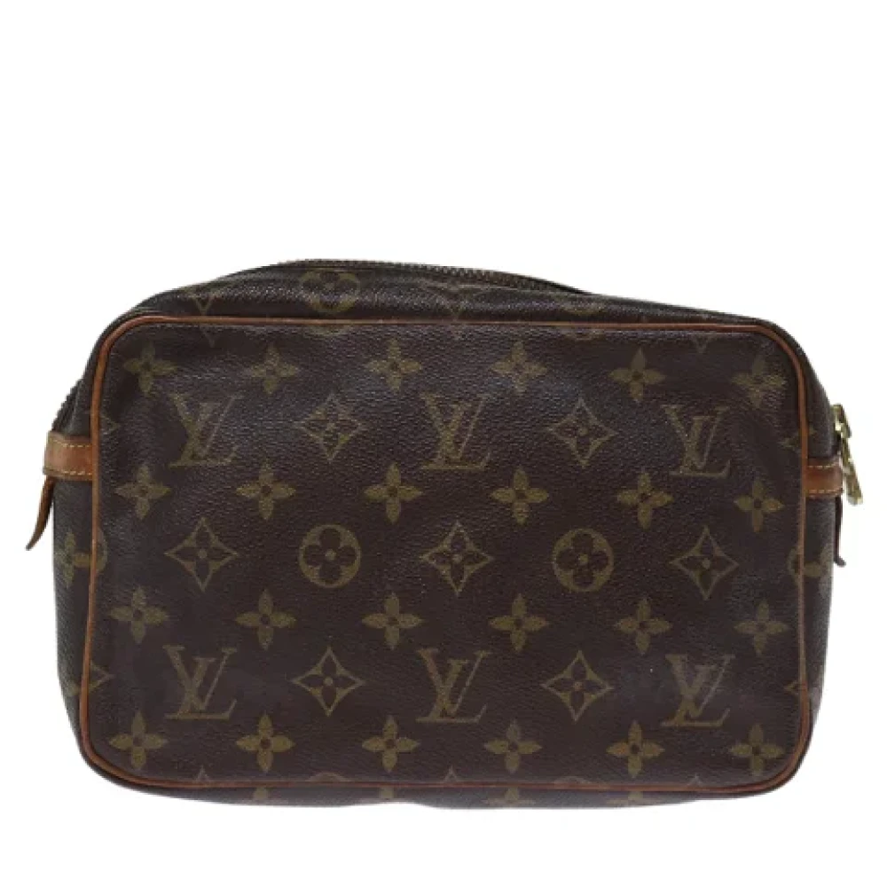 Louis Vuitton Vintage Pre-owned Canvas clutches Brown Dames