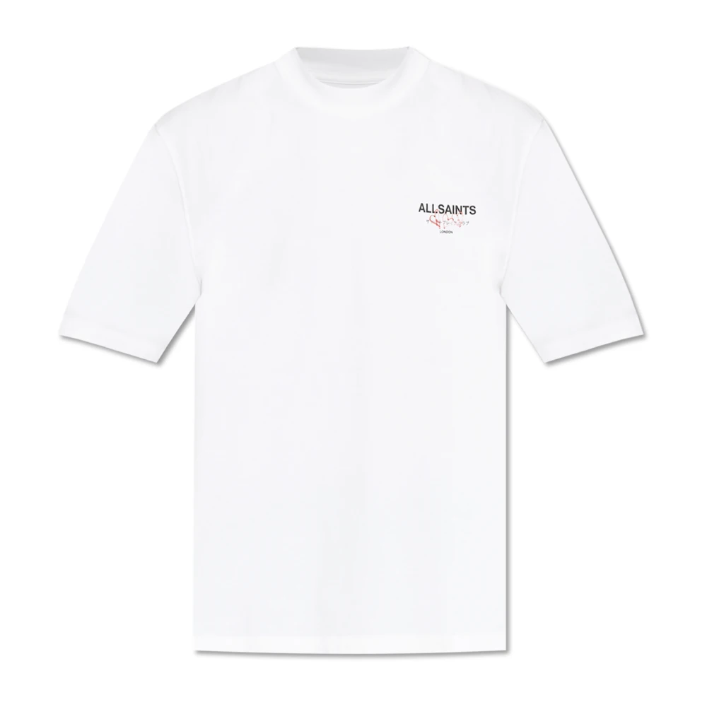 AllSaints ‘Oversize’ T-shirt ‘Amore’ White, Herr