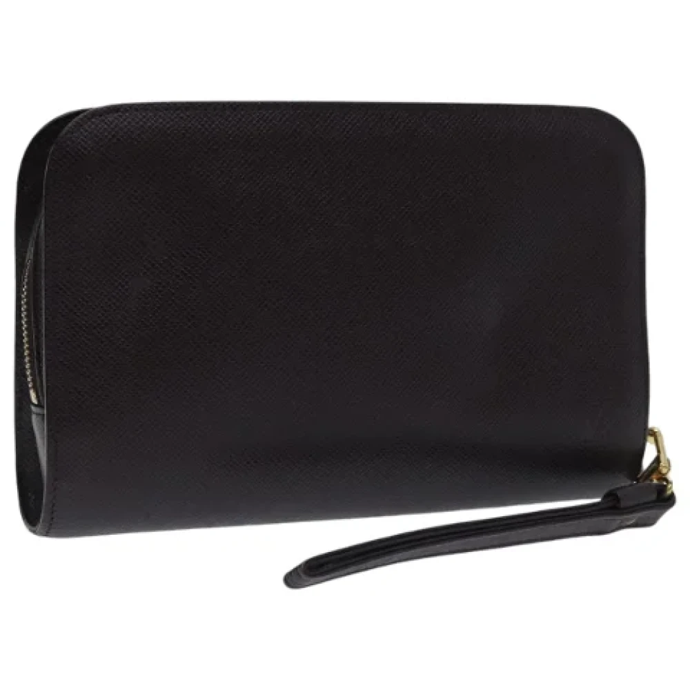 Louis Vuitton Vintage Pre-owned Leather clutches Brown Dames