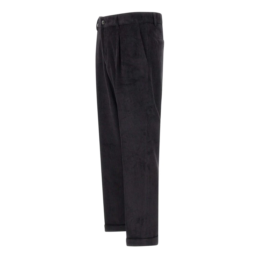 Briglia Isola Fluwelen Broek Zwart Black Heren