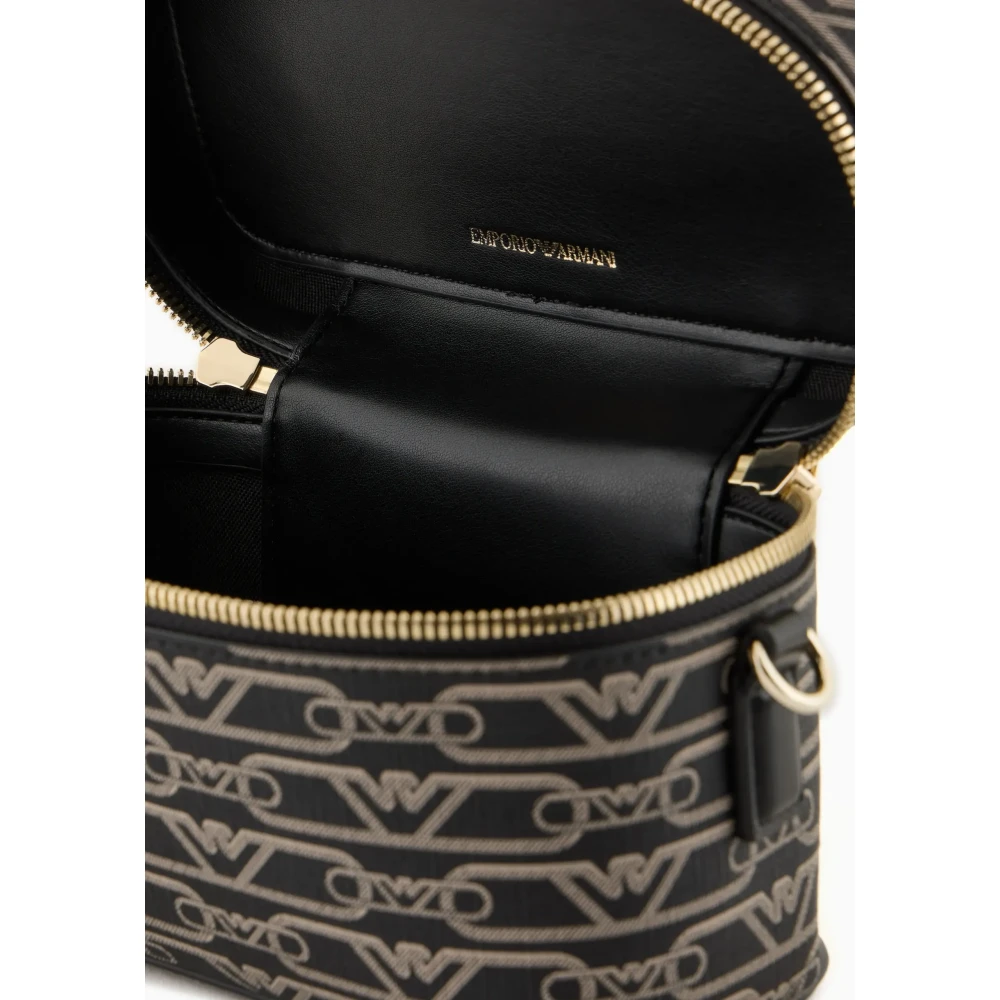 Emporio Armani Grafische Logo Zwarte Persoonlijke Accessoires Tas Black Dames