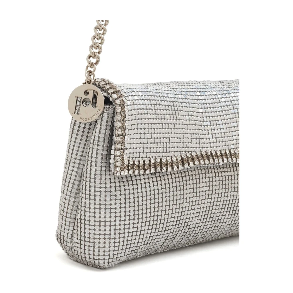 Rosantica Kristalversierde mesh tas Gray Dames