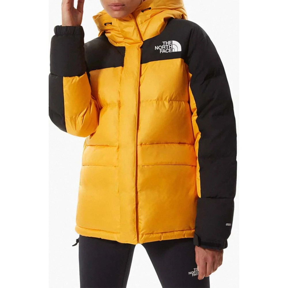 The North Face Gele Gewatteerde Jas met Capuchon Yellow Dames
