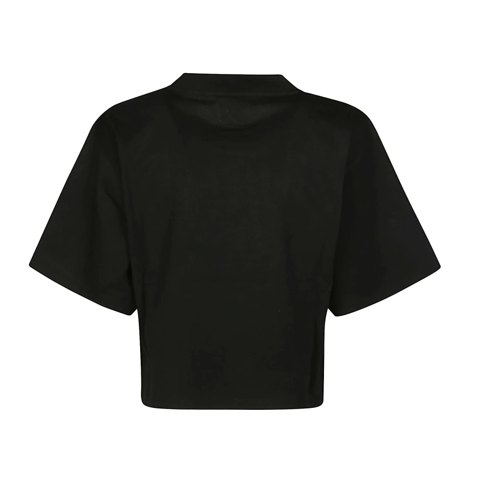 Autry Sporty Crop T-Shirt Black Dames