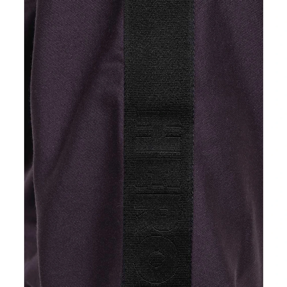 Heron Preston Sportieve Nylon Sweatshirt met Logo Bands Purple Heren