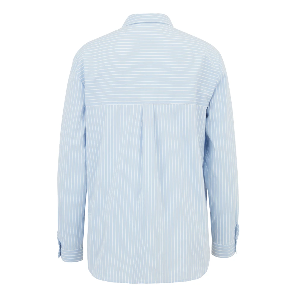 Betty Barclay Gestreepte Blouse met Kraag Blue Dames
