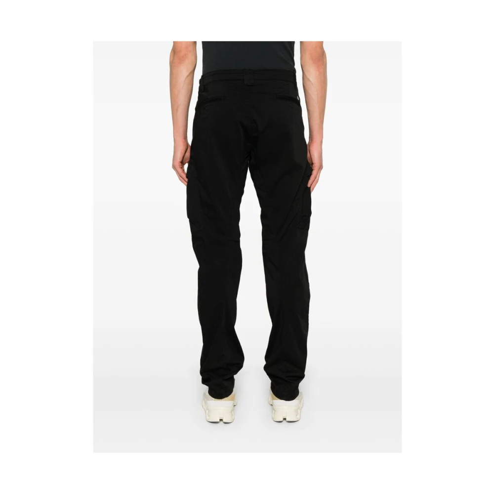 C.P. Company Zwarte Cargo Broek met Verborgen Sluiting Black Heren