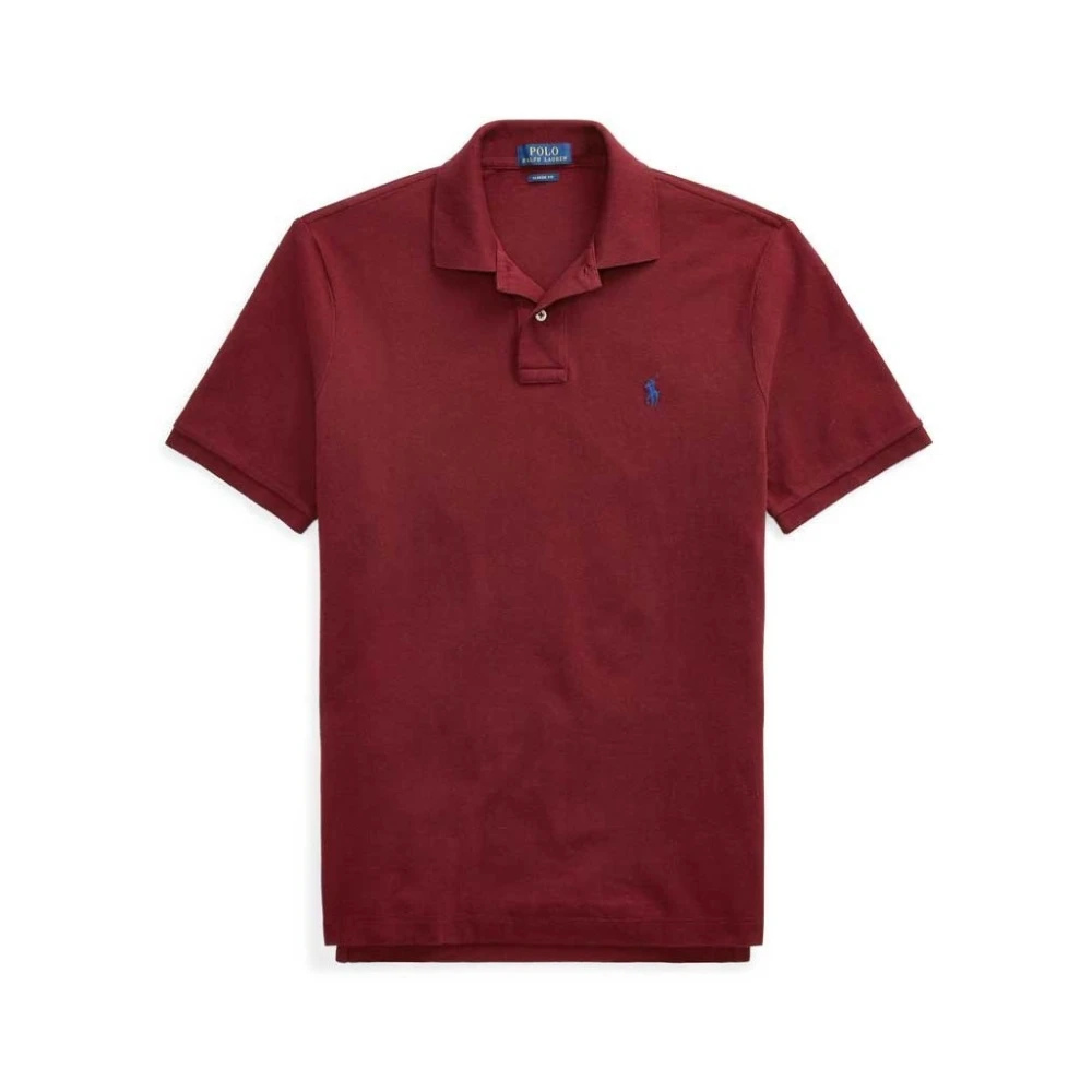 Ralph Lauren Polo Shirt Korte Mouwen Custom Slim Fit Red Heren