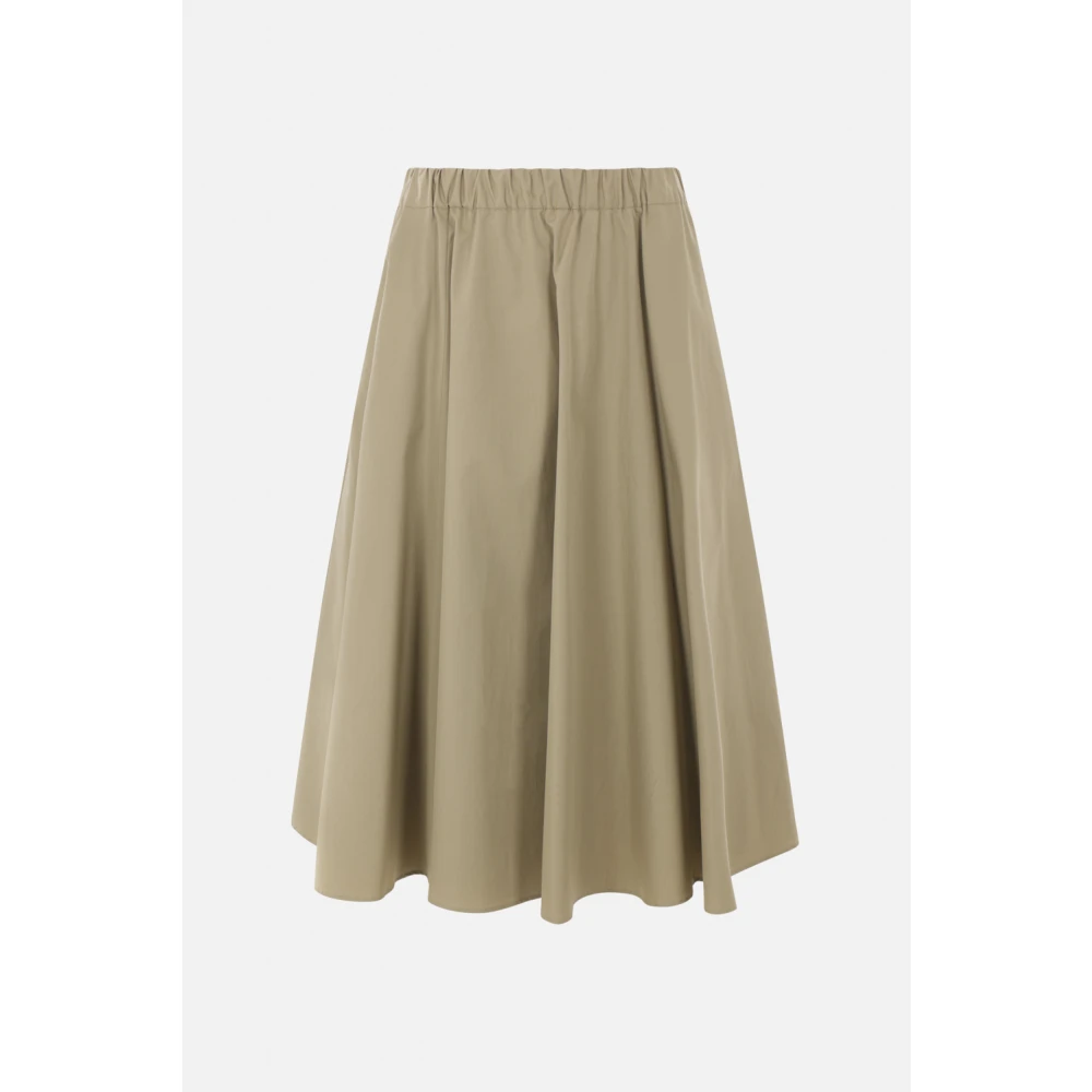 Aspesi Lichte Khaki Katoenen Rok Beige Dames