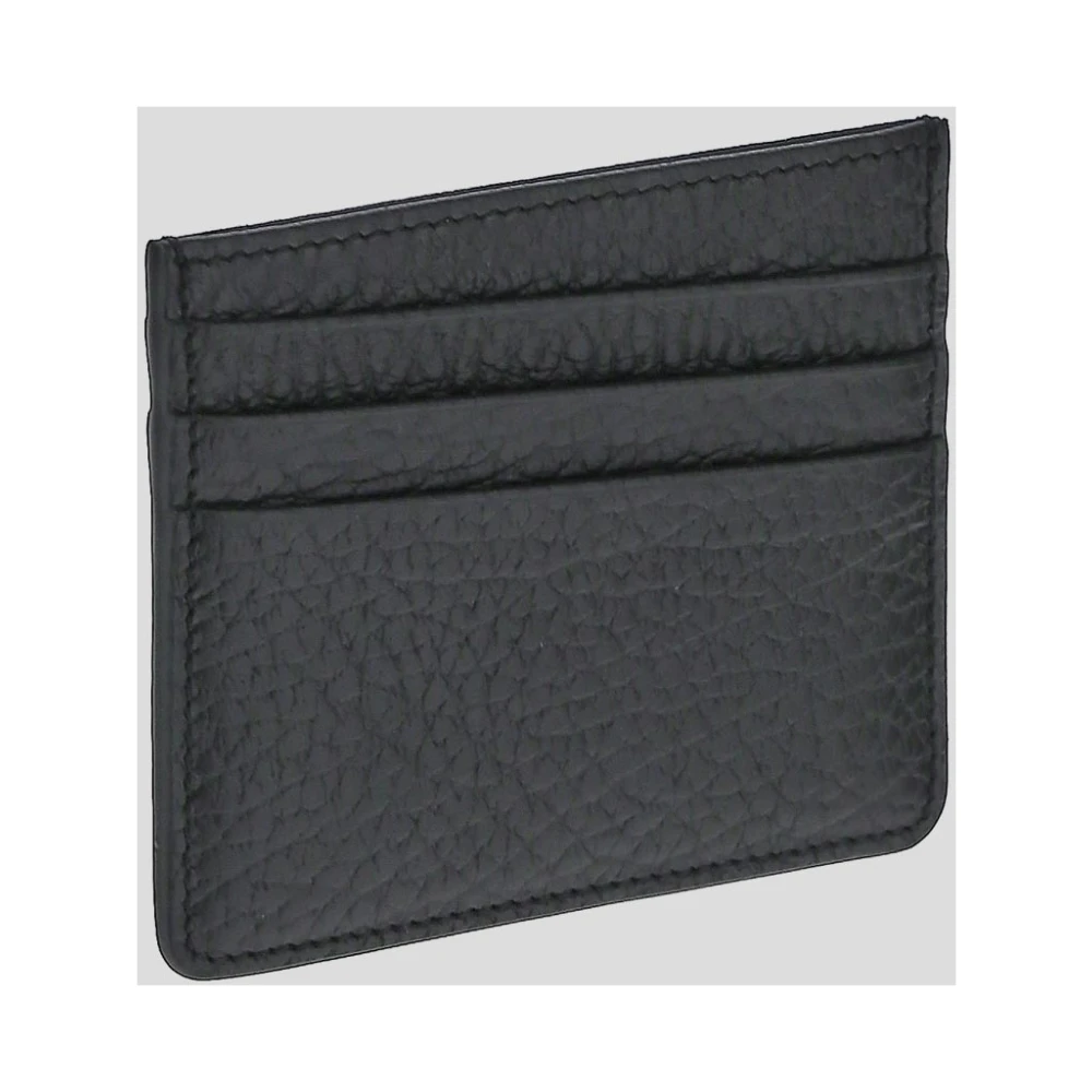 Maison Margiela Stijlvolle Leren Kaarthouder Black Heren