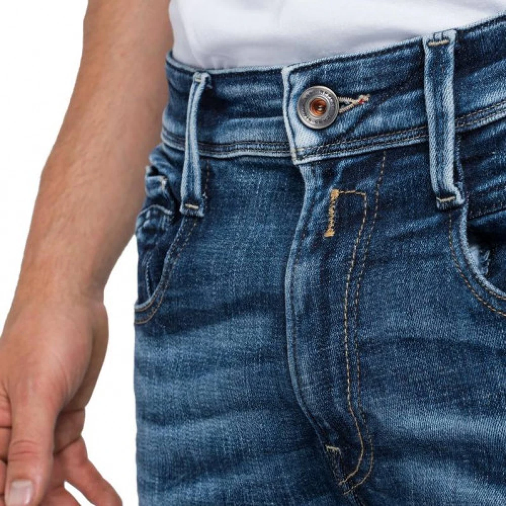 Replay Slim Fit Blue Jeans Blue Heren