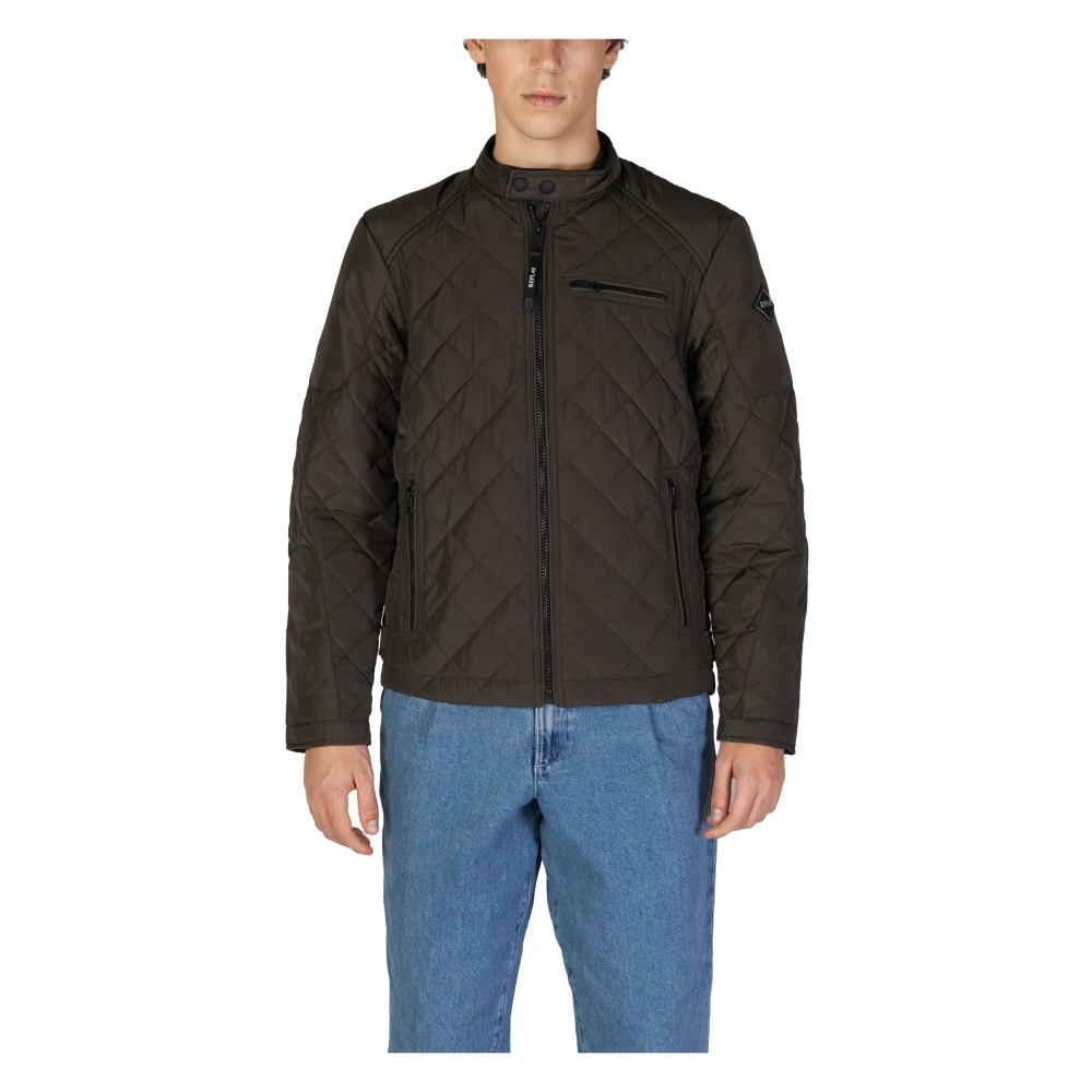 Replay Men's Green Poly Oxford Jacket