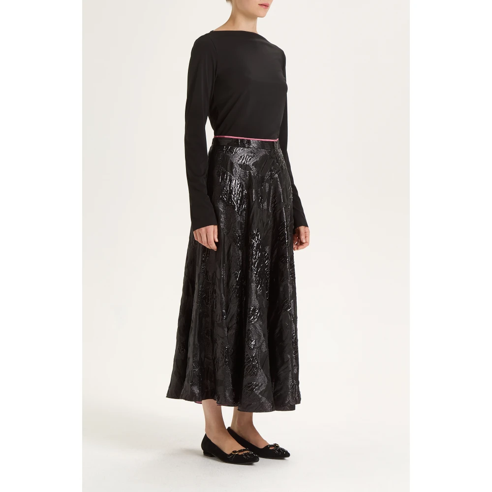 Maliparmi Precious Jacquard Jurk Black Dames
