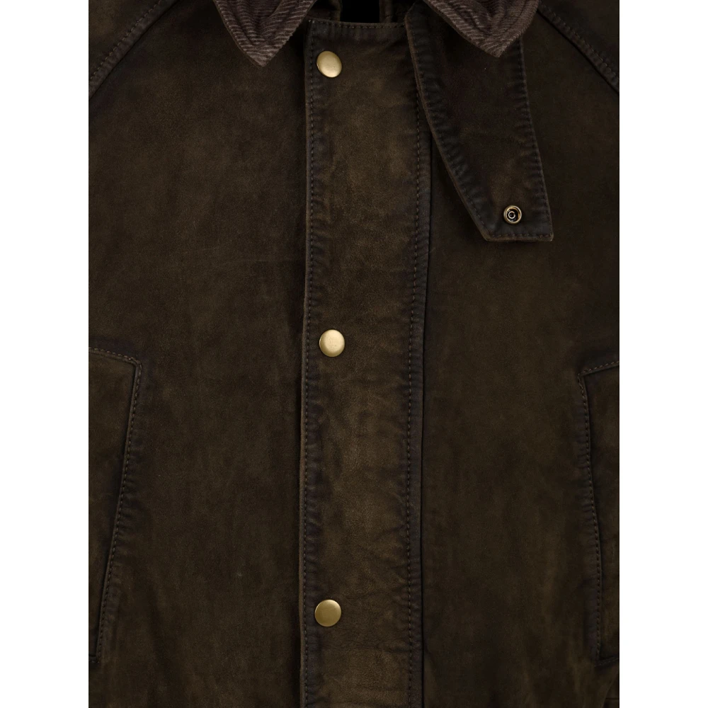 The Jack Leathers Balmoral Leren Jas Groen Brown Heren