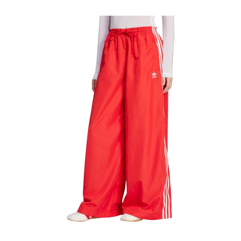 Adidas Casual Wijde Sweatpants Red Dames