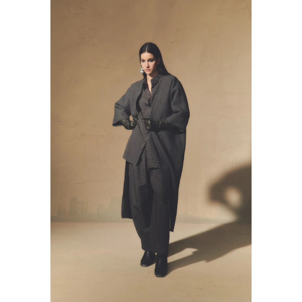 Cortana Oversized omkeerbare jas in grijs Green Dames