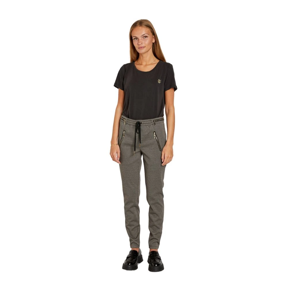 RUE de Femme Bruine Columbine Broek met Elastische Taille Gray Dames