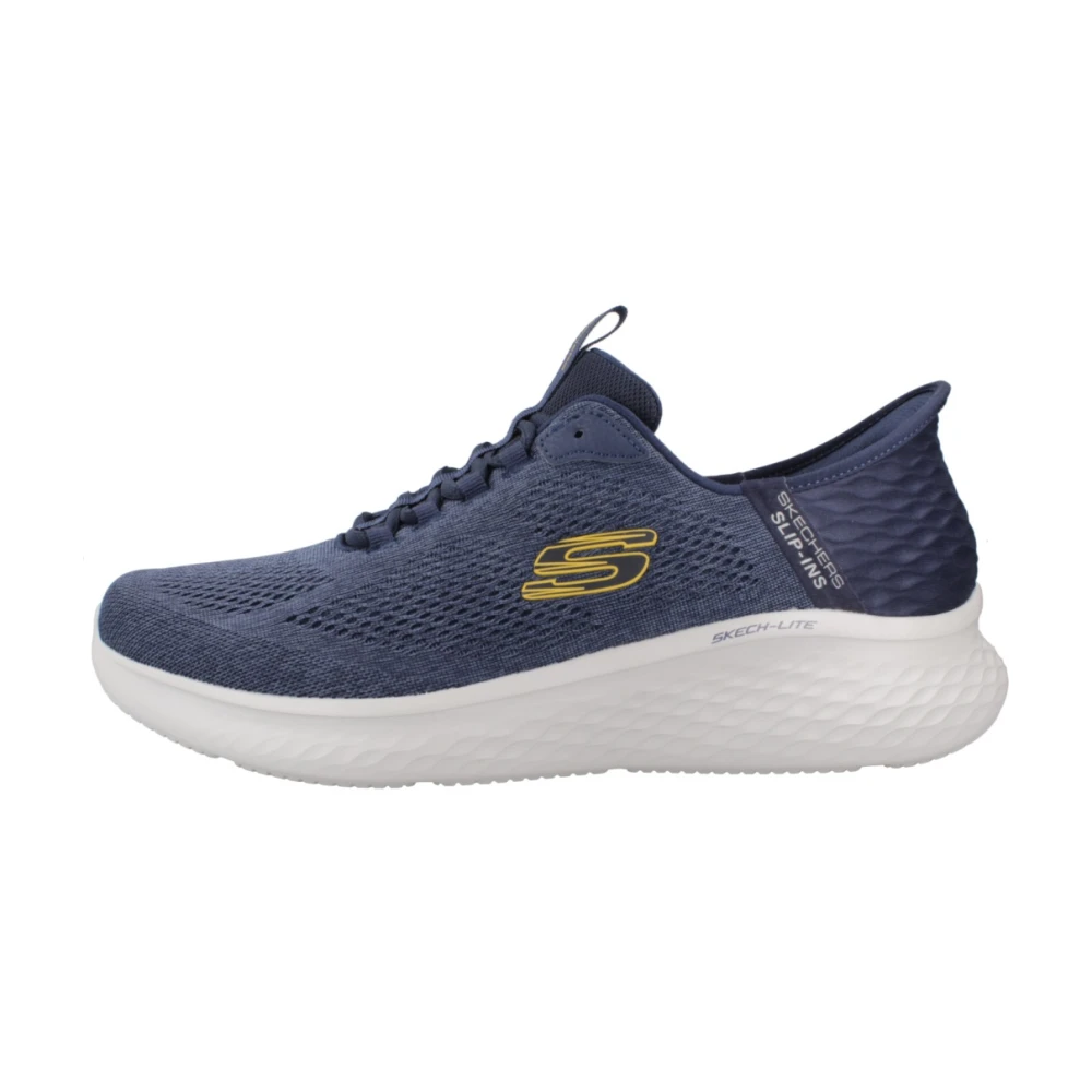 Skechers Men's Blue Sneakers, 12 Uk, Lightweight Trainers For Professionals