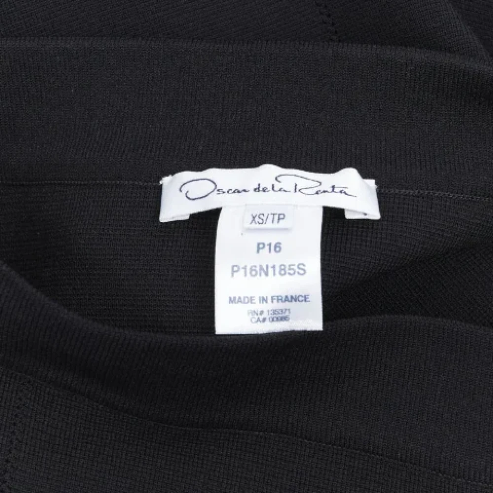 Oscar De La Renta Pre-owned Fabric bottoms Black Dames