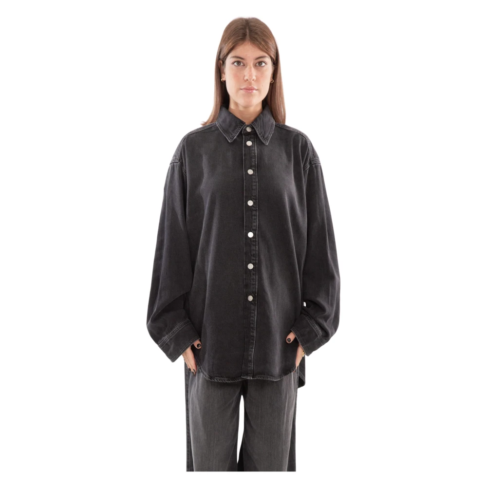 Haikure Zwarte Oversized Shirt Black Dames
