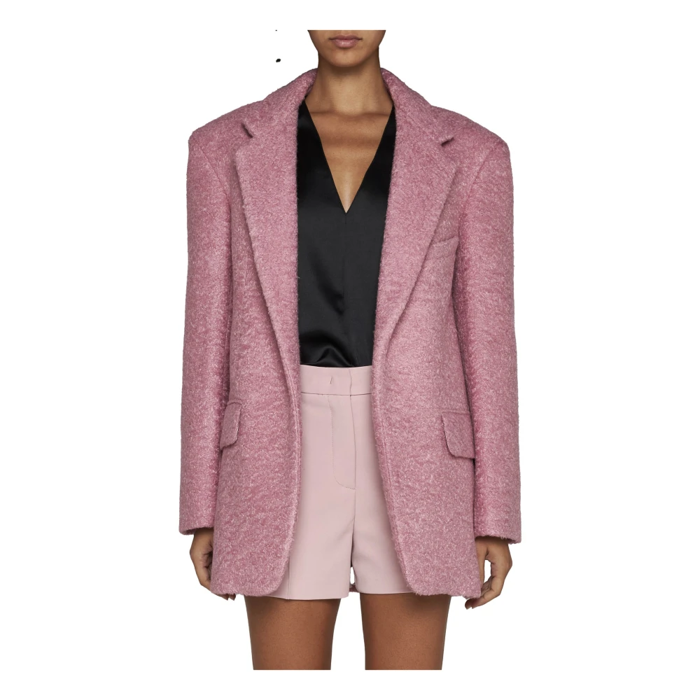 Blanca Vita Roze textuur jas met inkeping revers Purple Dames