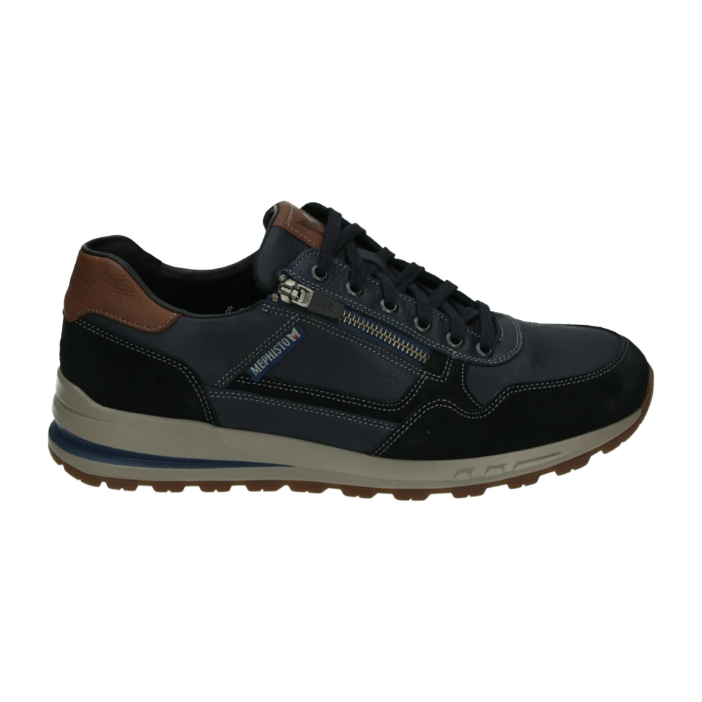 Mephisto Blauwe Vrijetijdsschoen Bradley Velsport Heren Schoenen