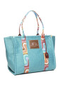 sac-turquoise-avec-logo-en-relief-et-poignees-doubles