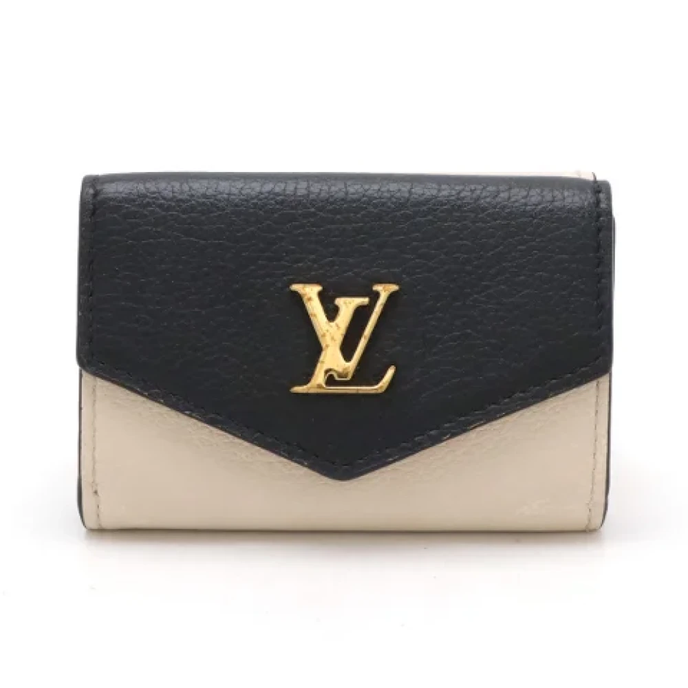 Louis Vuitton Vintage Pre-owned Leather wallets Beige Dames