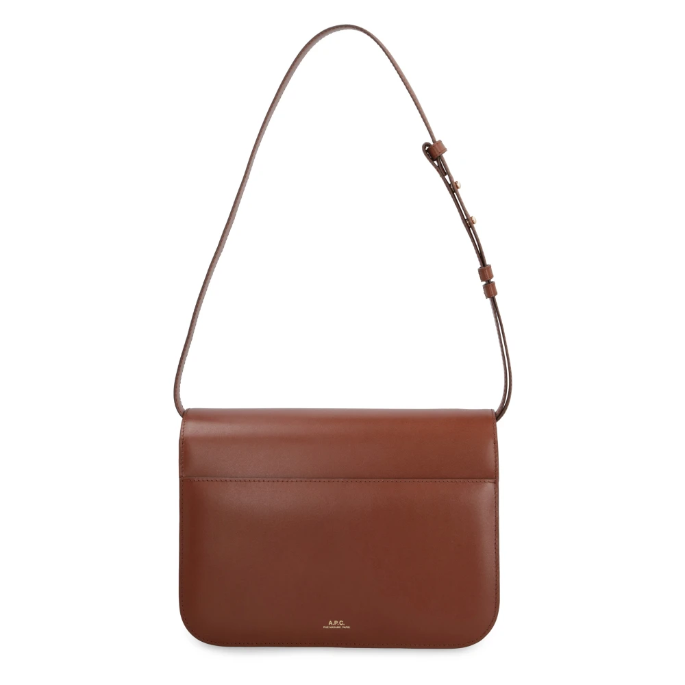 A.p.c. Astra Leren Schoudertas Brown Dames