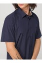 chemise-bleue-en-coton-style-classique