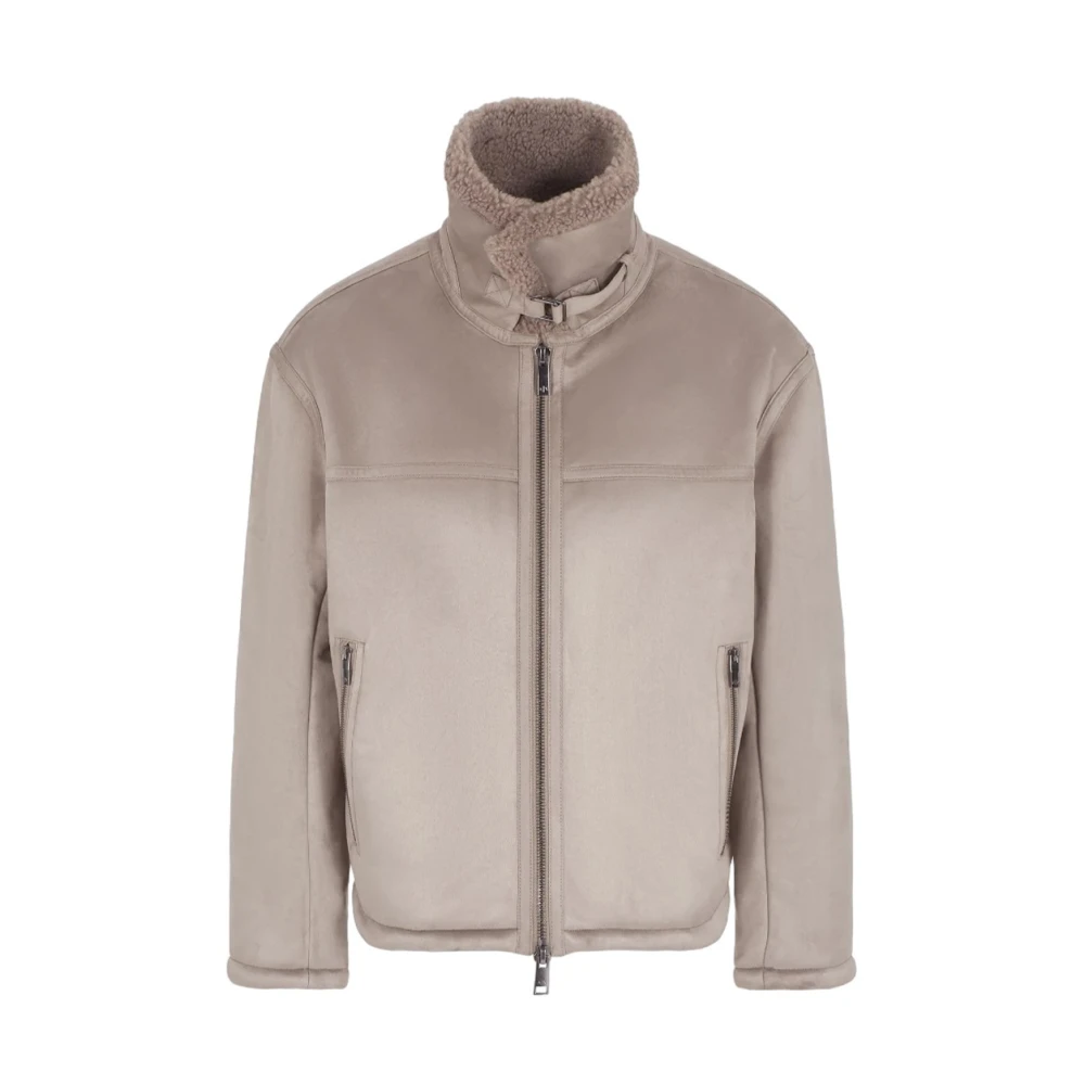 Armani Exchange Eco Furs en Montons Jas Brown Heren