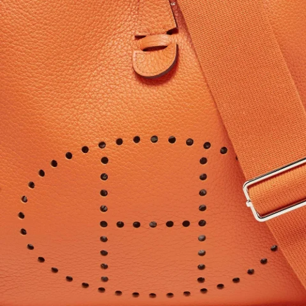 Hermès Vintage Pre-owned Fabric shoulder-bags Orange Dames