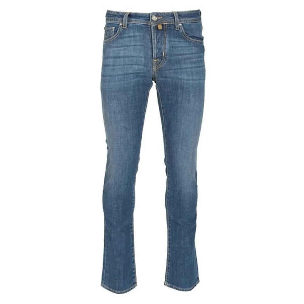 Jacob Cohën Mannelijk Blauw Jeans Heren, W37, Katoen, Pant 5 Pkt Slim Fit Nick
