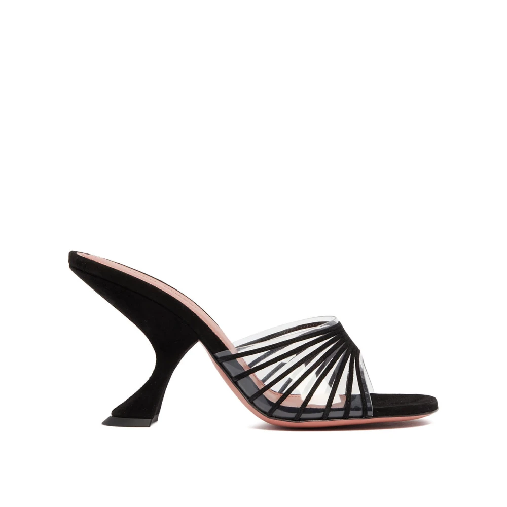 Amina Muaddi Donna Nero Scarpe, 37 1/2 Eu, New,