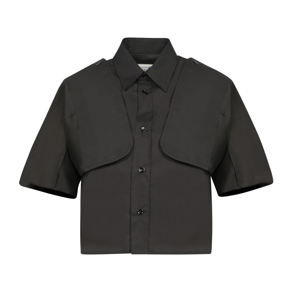 MM6 Maison Margiela Shirt Black Dames
