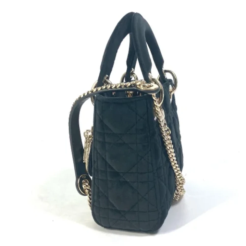 Dior Vintage Pre-owned Leather dior-bags Black Dames