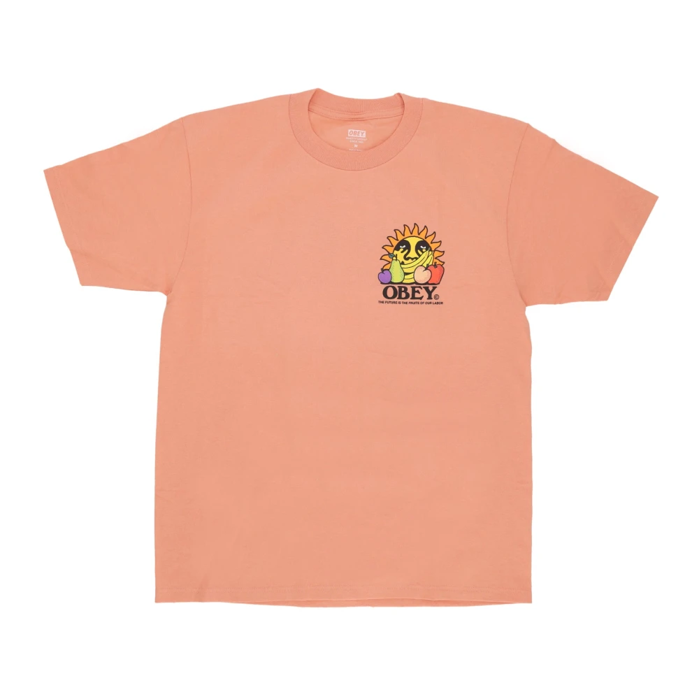 Obey Toekomst Vruchten Arbeid Tee Citrus T-shirt Pink Heren