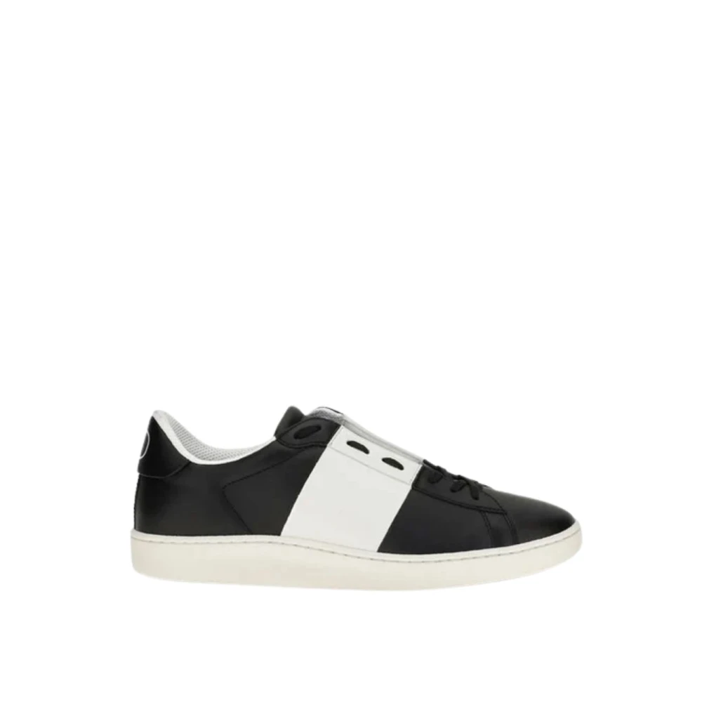 Valentino Garavani Black Calf Leather Bos Taurus Sneakers - EU40/US7 - Image 2
